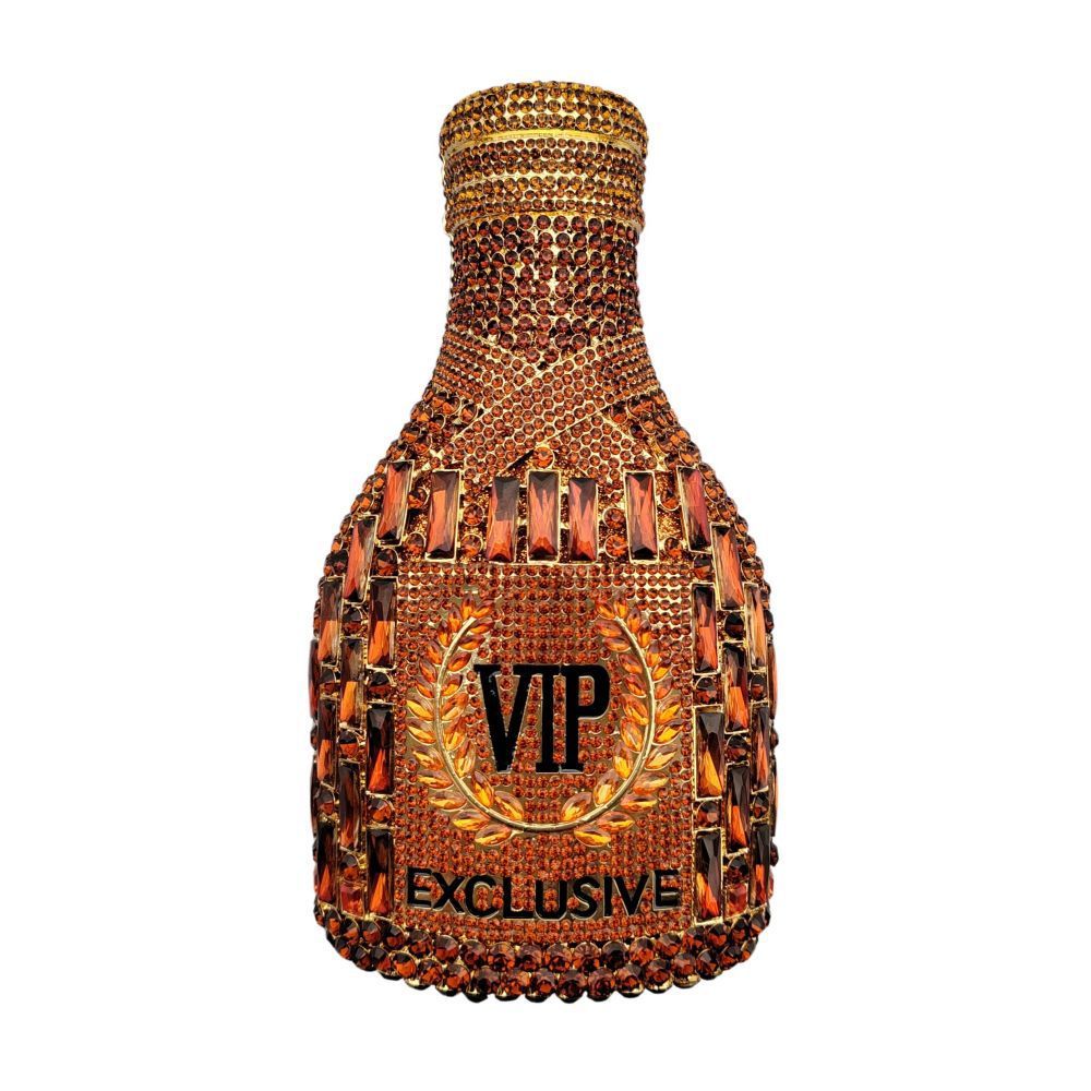 Champagne Bottle Diamond Hand Holding Dinner Bag