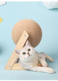 Lshaped cat catching ball