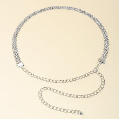 Crystal Chain Rhinestone Inlaid Waist Chain
