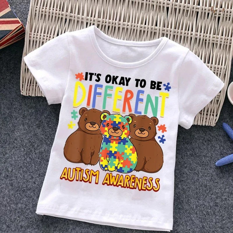The Awareness Tee: Boys’ Autism Awareness Puzzle Graphic Top