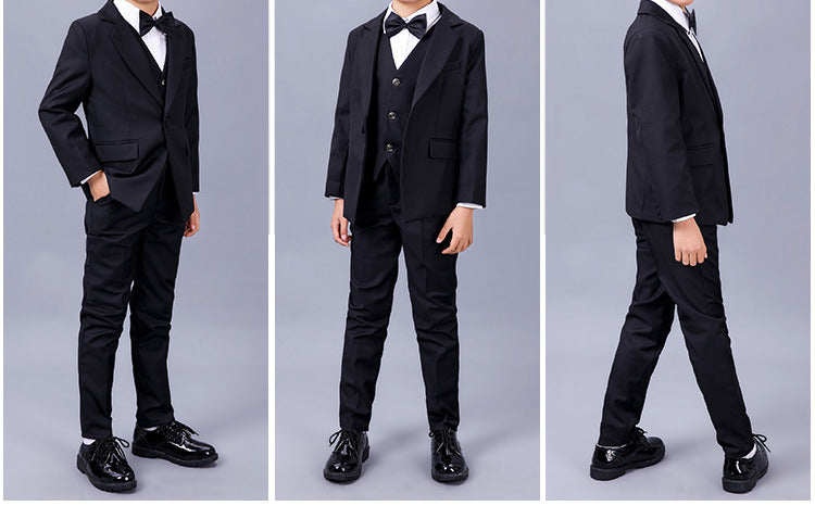 Ceremonial Midnight Black Formal Gala Suit