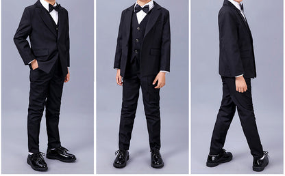 Ceremonial Midnight Black Formal Gala Suit