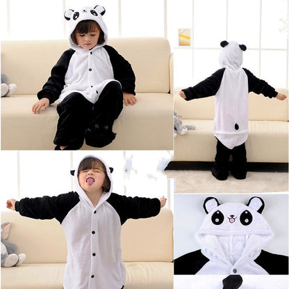 The Coral One-Piece: Animal Motif Fleece Pajamas