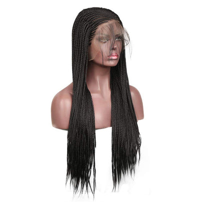 Braided Wigs Synthetic Lace Front Wig Black