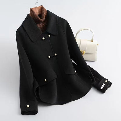 Women's Loose Large Size Autumn And Winter Thickening Double-sided Woolen New Coat
