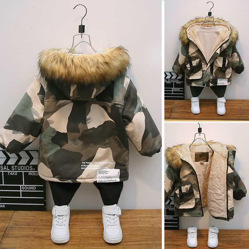 The Camo Hearth: Foreign-Style Baby Winter Camouflage Jacket