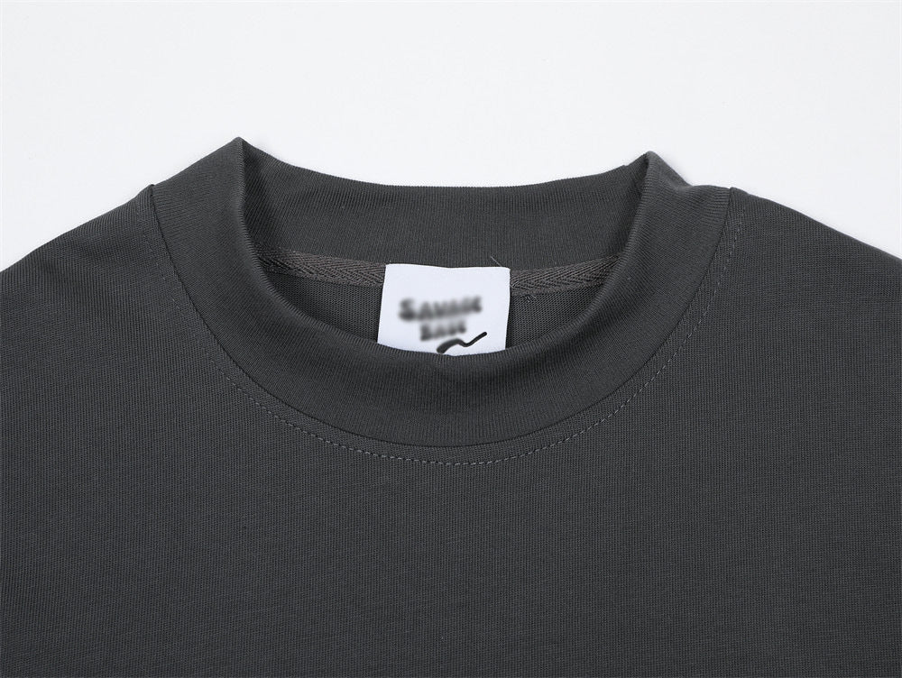 Solid Color Fashion Long Sleeve T-shirt Men