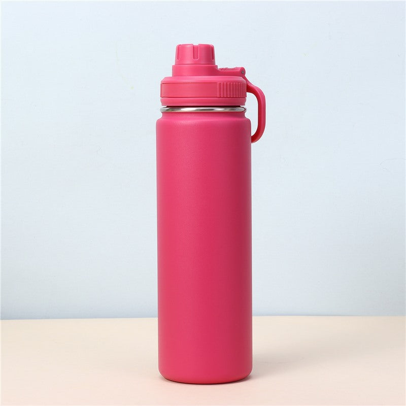 Dopamine Color Scheme Fitness Yoga Water Bottle 710ml Large Capacity Stainless Steel Portable Insulation