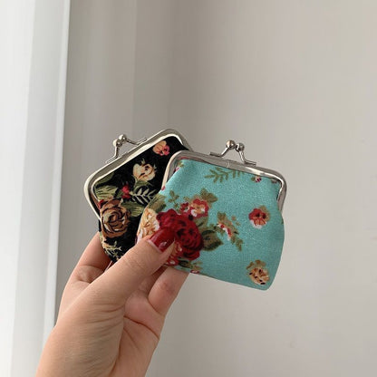Retro Mini Canvas Coin Purse