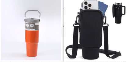 Commuter Tumbler: Stainless Steel Travel Cup with Handle