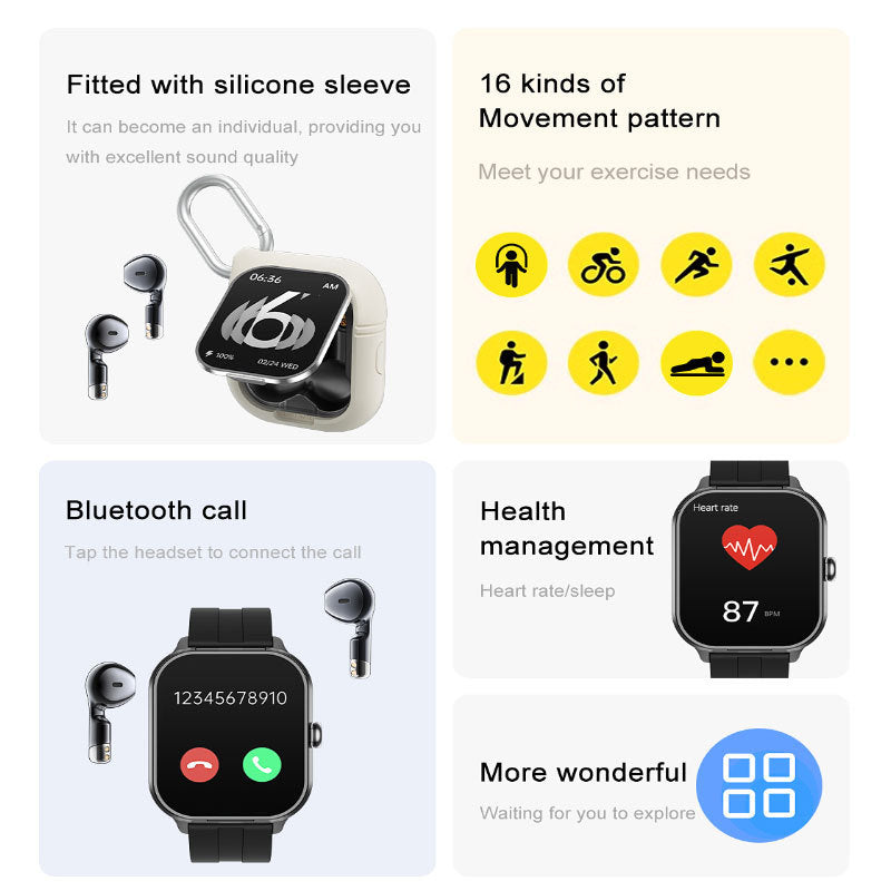 D8pro Hybrid: Integrated TWS Headset & Health Monitor