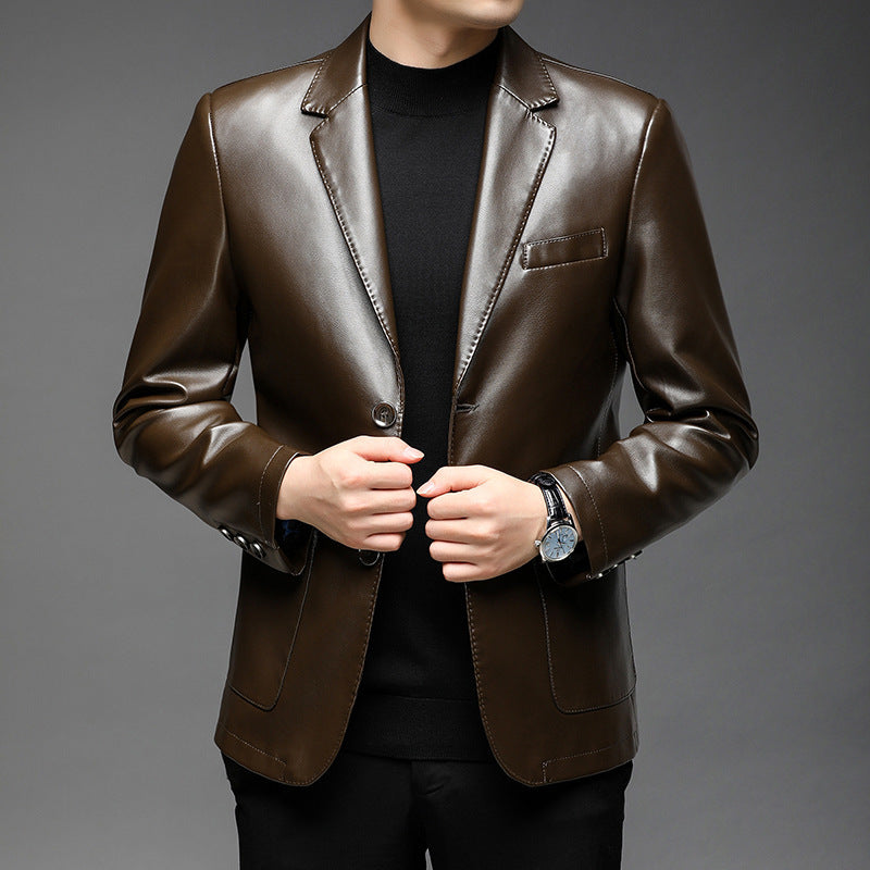 Single-Breasted Business Casual Suit Gentleman Executive Poise
