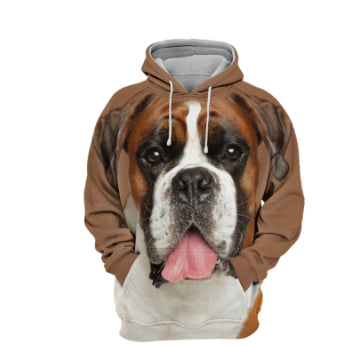 Canine Graphic Sportswear Thermal Hoodie