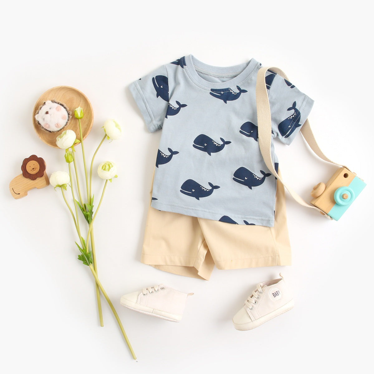 The Safari Suit: Boy’s Summer Cartoon Animal Suit