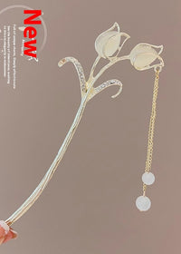 4 Two Flower Hairpin