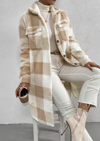 Apricot And White Plaid