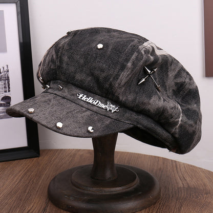 Warm Comfortable Sun Hat Leopard Print Five-pointed Star