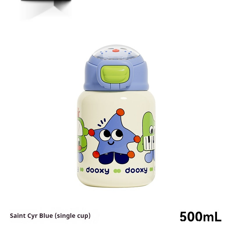 Academic Thermos: Children’s Straight-Drink School Water Bottle