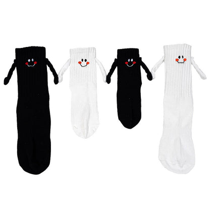 The Magnetic Bond: Magnetic Hand-Holding Tube Socks