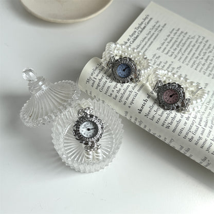 Fashion Women's Pearl Bracelet Watch