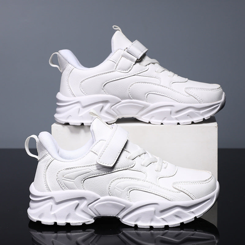 The Leather Prism: Light-Reflecting Leather & Net Shoes