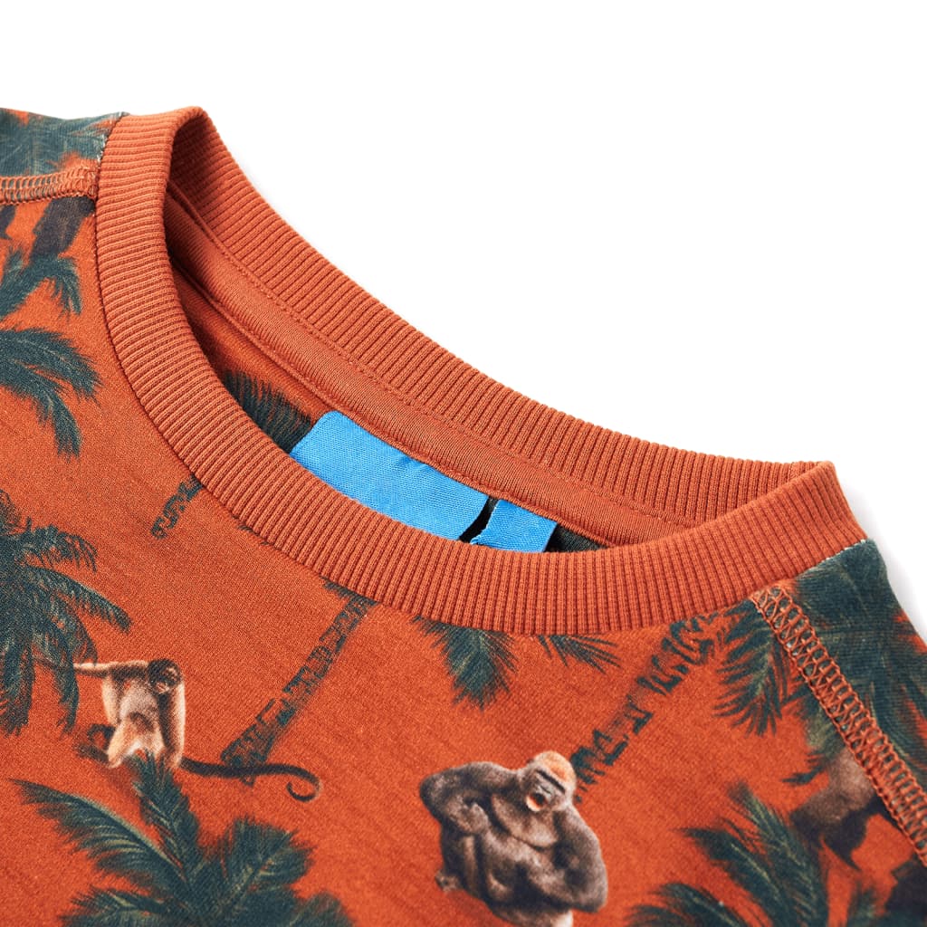 The Rust Rustle: Light Rust Brown Technical Sweatshirt