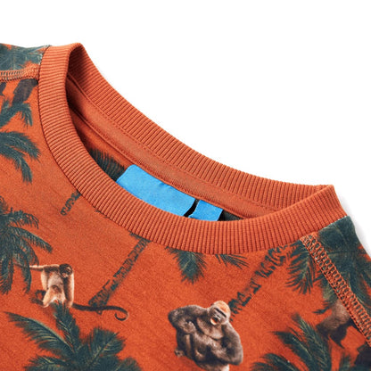The Rust Rustle: Light Rust Brown Technical Sweatshirt
