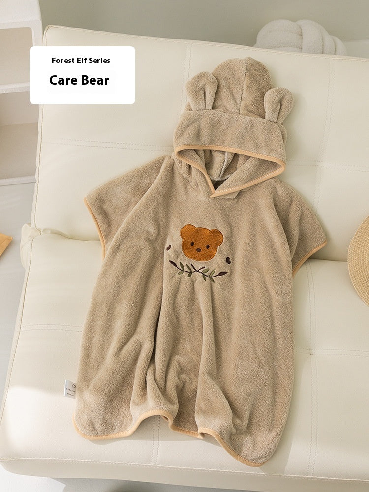 The Cartoon Cloak: Coral Fleece Wearable Bathrobe