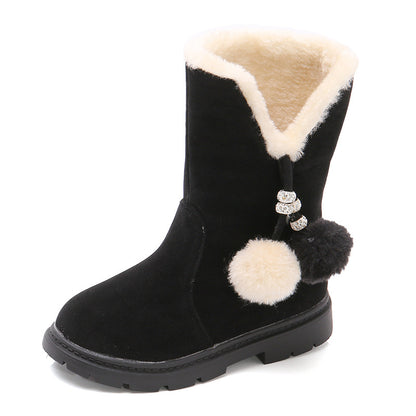 The Winter Princess: Warm Cotton Long Boots