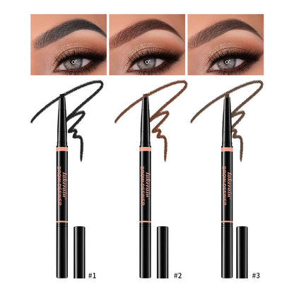 Waterproof And Sweat-proof Distinct Look Three-dimensional Line Carving Triangle Eyebrow Pencil