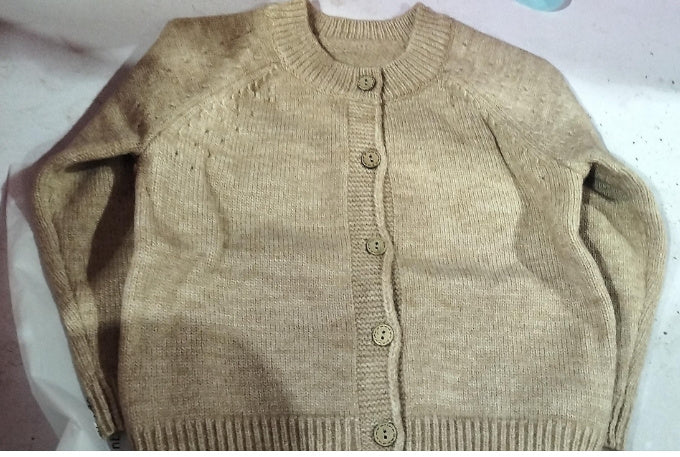 Pure Wool Artisan Knitted Cardigan