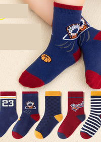 Basketball theme socks