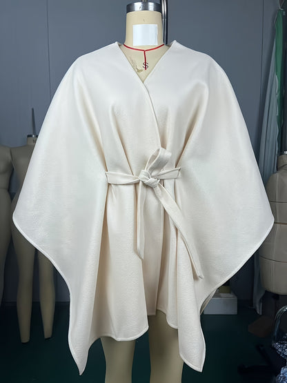 Women's Blended Cloak Type Coat Casual Slim-fit Figure Flattering