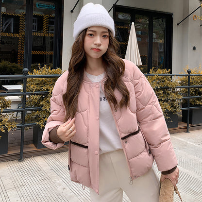 Women's Casual Short Cotton Coat Jacket