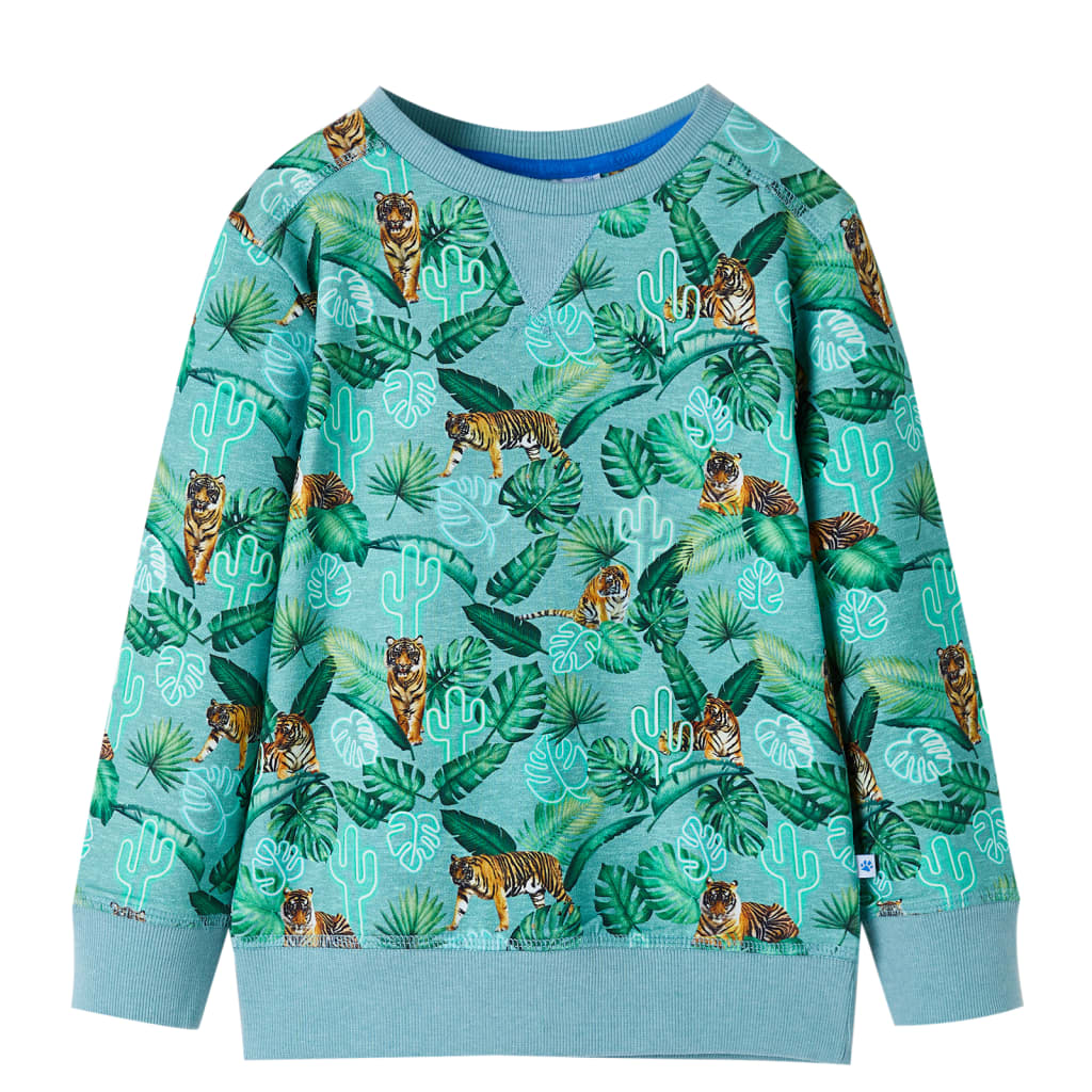 The Sage Melange: Light Green Melange Sweatshirt