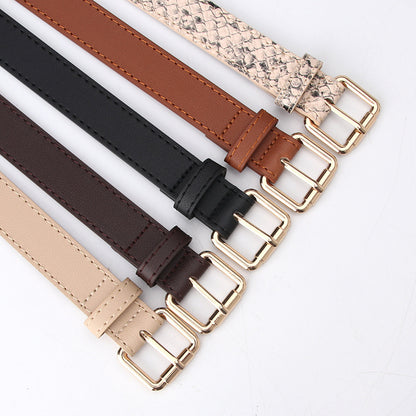 Women's Simple Pu Korean Style All-matching Trendy Fashion Belt