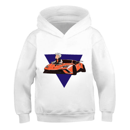 Neo-Anime Graphic Hooded Seasonal Sweater