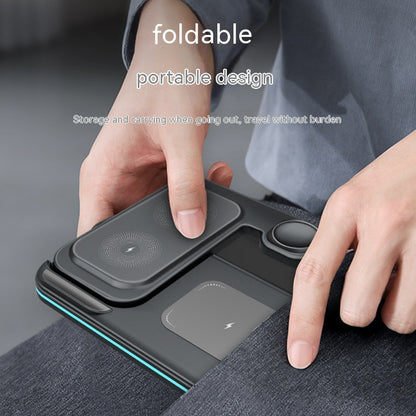 FoldCharge Pro: Multi-Functional Foldable Fast Wireless Hub