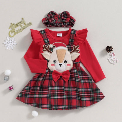 The First Noel: Christmas Newborn Girl Clothing Set