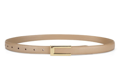 Cowhide Retro Black All-match Decorative Skirt Suit Jeans Leather Thin Belt