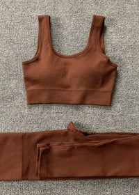 Dark Coffee Square Neck