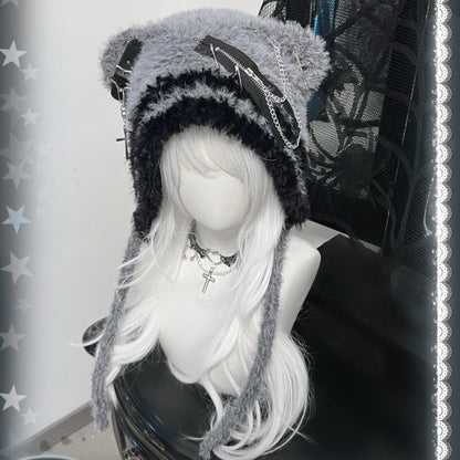 Bear Hat Cute Cross XINGX Wool Niche Dark