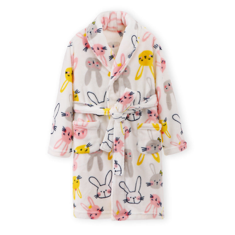 Autumn Warmth: Boys & Girls Seasonal Flannel Home Wear