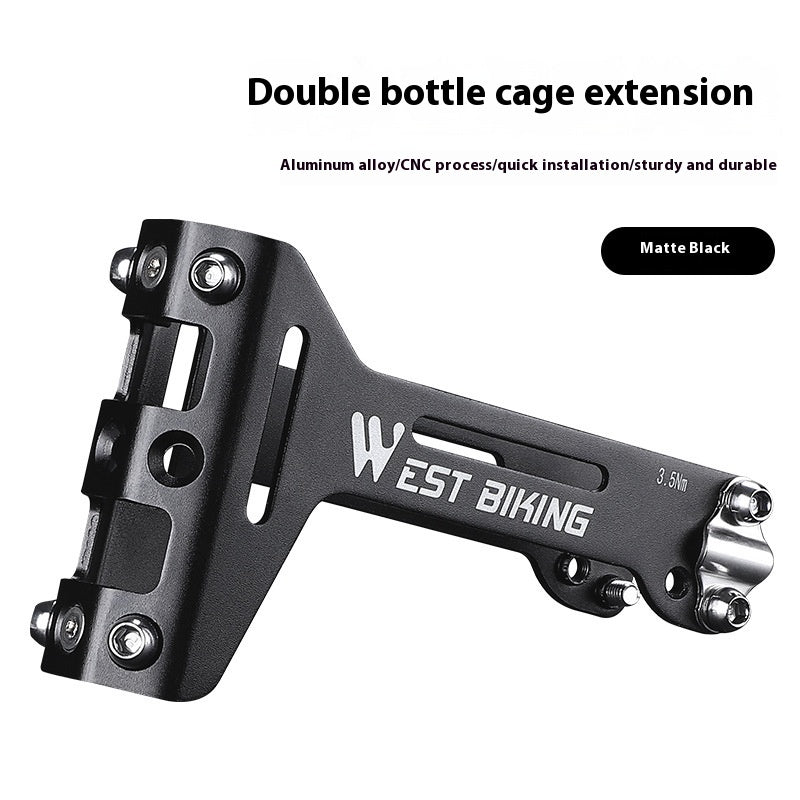 Double Bracket: Bicycle Water Bottle Cage Extension