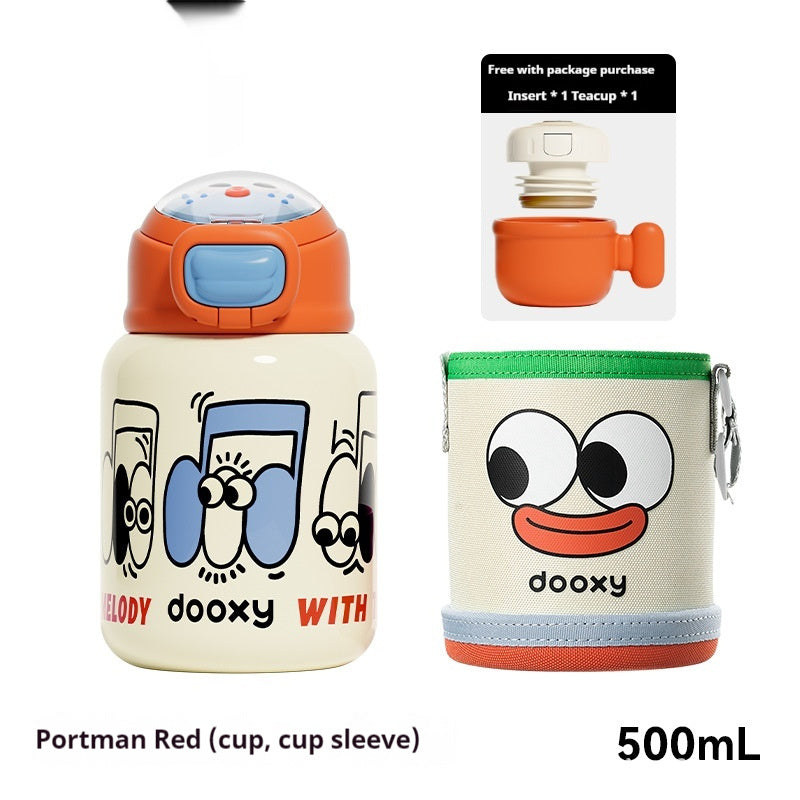 Academic Thermos: Children’s Straight-Drink School Water Bottle