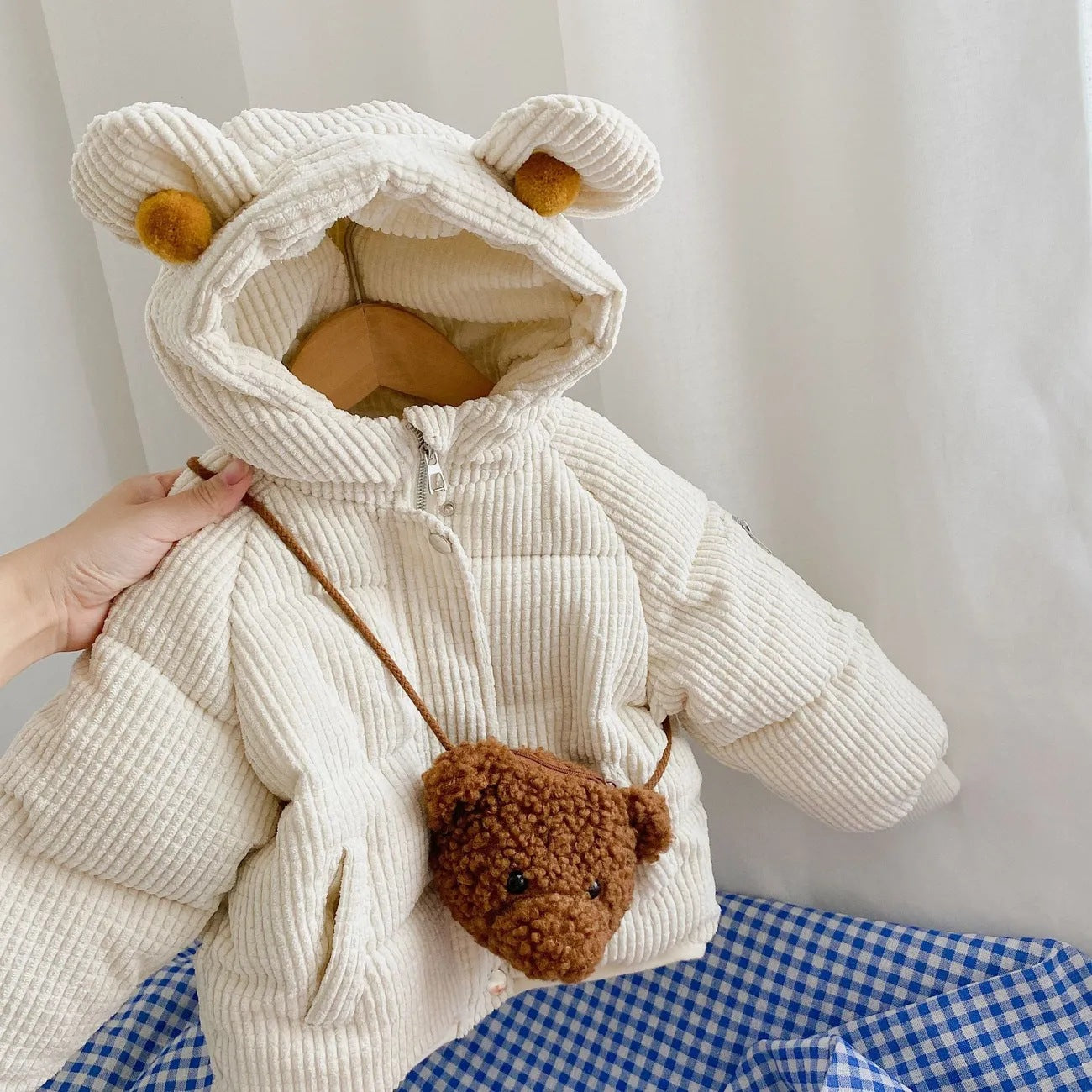 The Cartoon Shorty: Cute Cartoon Cotton Hooded Short Jacket