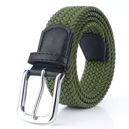 Silk Elastic Woven Elastic Men's Women's Belt Canvas Belt