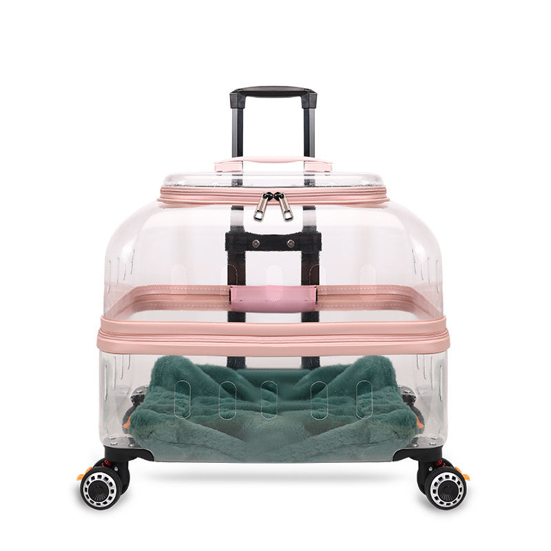 Cat Trolley Out Cat Bag Dog Portable Consignment Flight Case