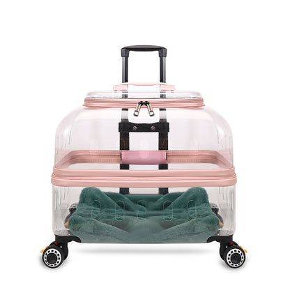 Cat Trolley Out Cat Bag Dog Portable Consignment Flight Case