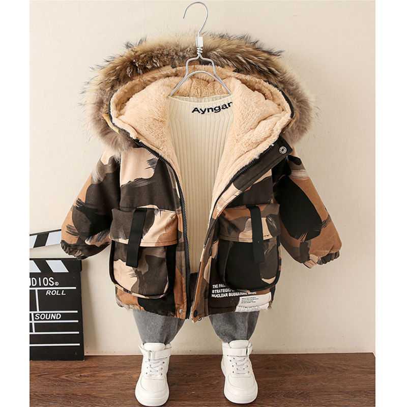The Camo Hearth: Foreign-Style Baby Winter Camouflage Jacket